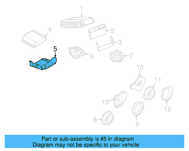 Front Dr Speaker 1Y0-035-411-AD