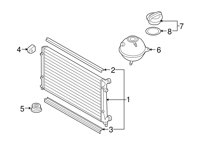 Upper Mount 1K0-121-367-P - View 6
