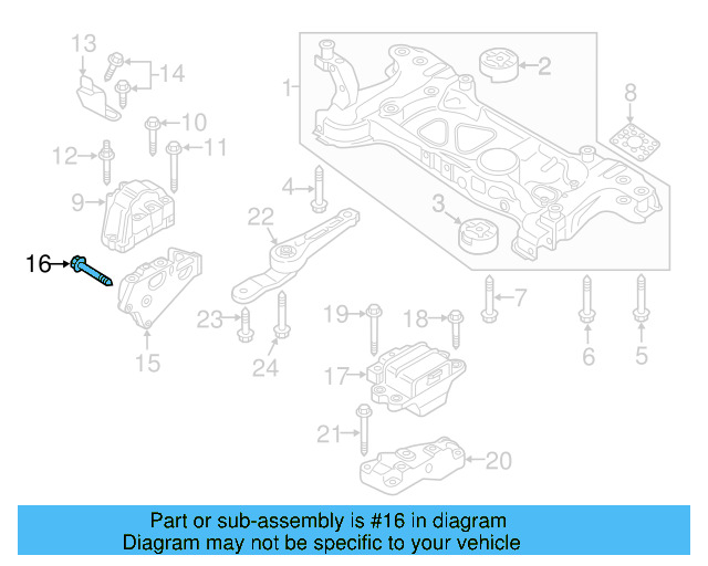 Gear Assembly Mount Bolt N-105-524-02 - View 30