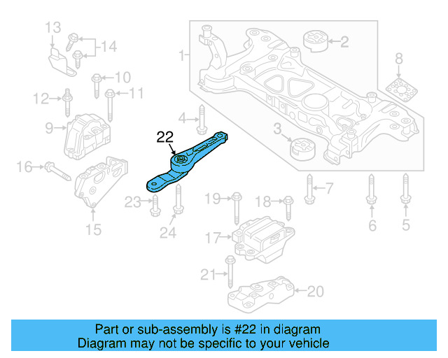 Rear Support 1K0-199-855-BC - View 9