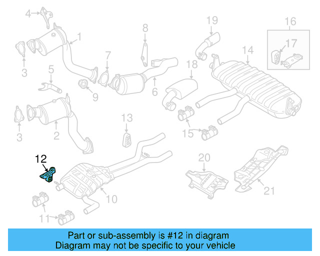 Muffler & Pipe Front Bracket 7L8-253-144-B - View 14