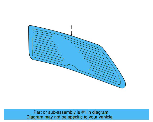 Lift Gate Glass 1J9-845-051-G - View 5
