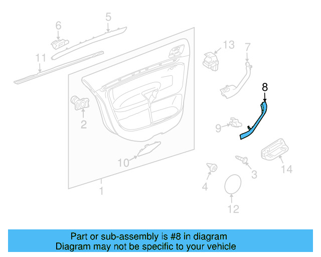 Trim Molding Clip 4A0-853-107