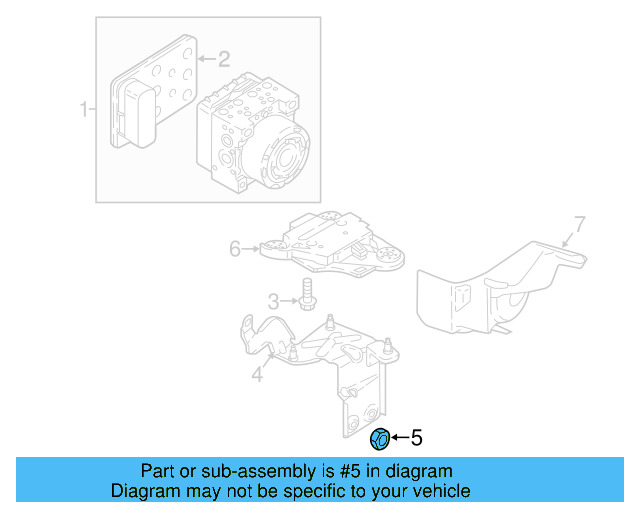 Mount Bracket Nut N-104-355-08 - View 3