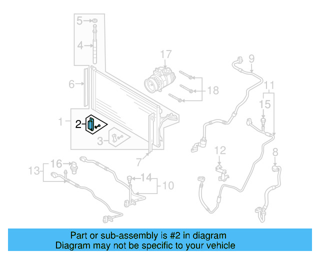 Condenser Bracket 7L0-498-871 - View 13