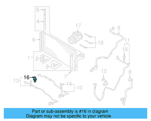 Pressure Sensor 1K0-959-126-E - View 76
