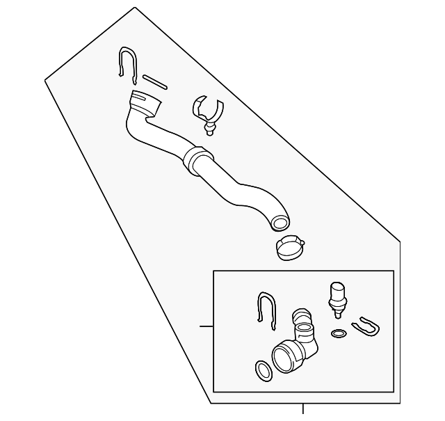 Lower Hose 3C0-122-051-BQ - View 8