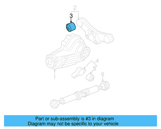 Mount Bracket Bushing 4B3-599-257-A - View 6