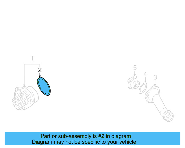 Water Pump Assembly Seal 06A-121-119 - View 26