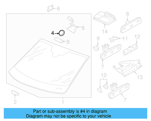 Mirror Inside Retainer Plate 4M0-845-543 - View 20