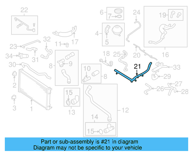 Engine Coolant Pipe 06A-121-065-AK - View 8