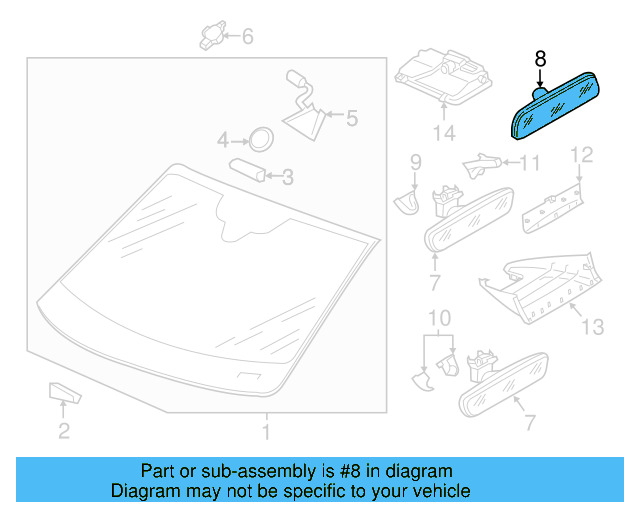 Mirror Inside 3C0-857-511-J-9B9 - View 21
