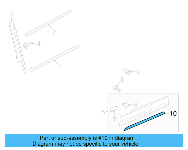 Lower Molding Trim 5NL-853-333-041