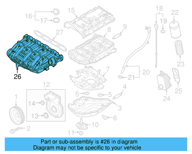 Intake Manifold 06L-133-201-FB - View 27
