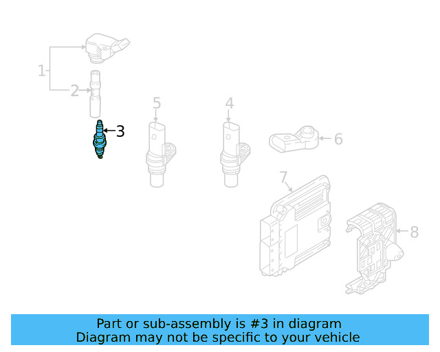 Spark Plug 06K-905-601-L - View 9