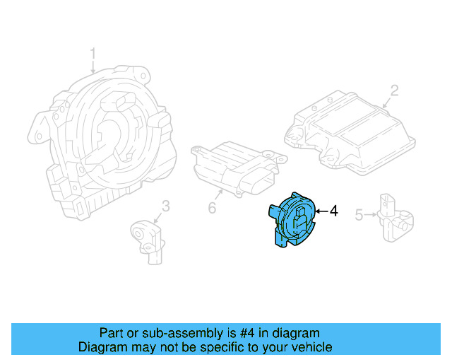 Side Impact Sens 3Q0-959-354-A - View 5