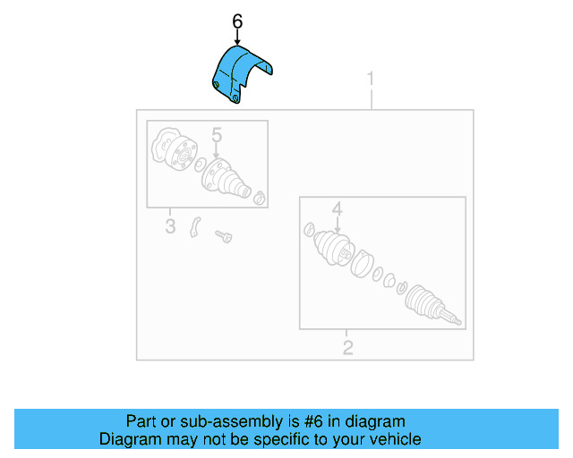 Cv Joint Splash Shield 1J0-407-721-C - View 4