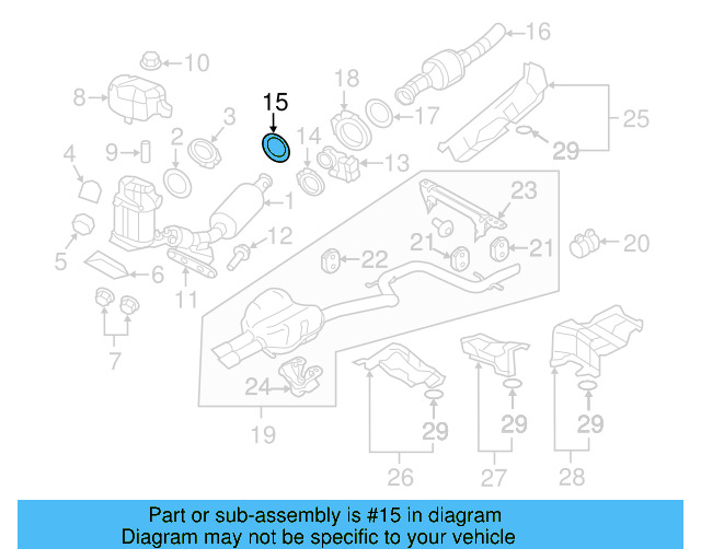 Converter & Pipe Gasket 1K0-253-115-AE - View 35