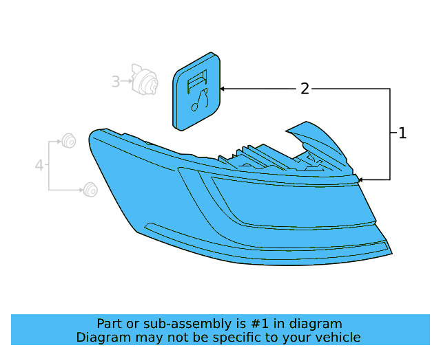 Tail Lamp Assembly 3G8-945-208-H - View 2
