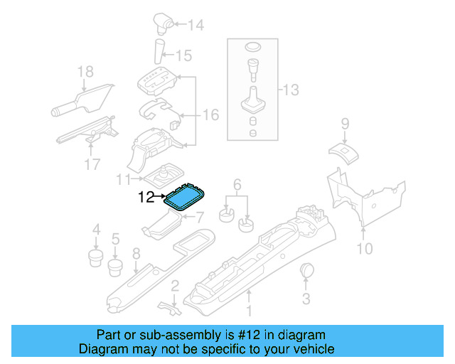 Ashtray Assembly 1C0-857-301-H-2QL - View 11