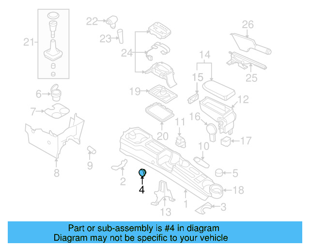 Console Body Cover 1C0-863-283-B-08H