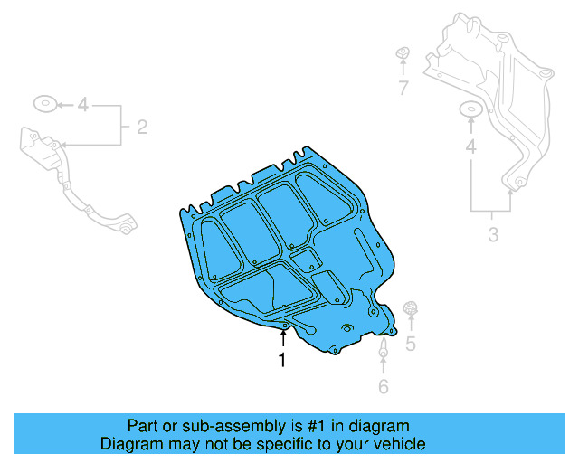 Center Shield 1J0-825-236-F - View 16