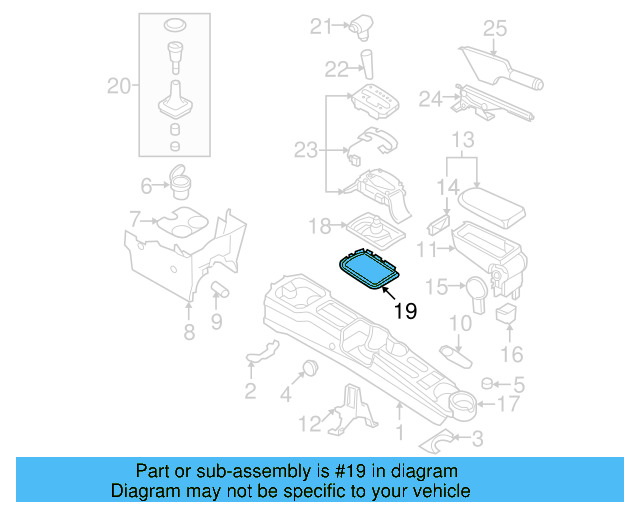 Sound Absorber Retainer 1C0-864-260 - View 15