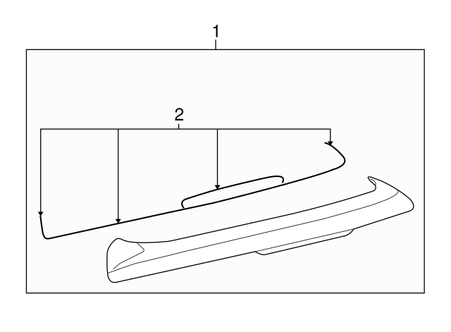 Spoiler Gasket Set 1K6-898-533 - View 2