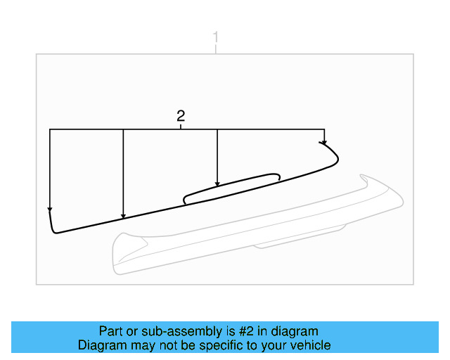 Spoiler Gasket Set 1K6-898-533 - View 4