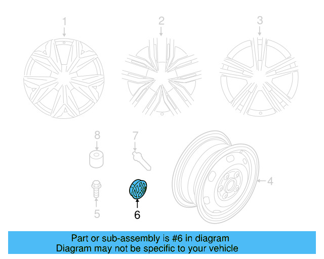 Wheel Center Cap 5H0-601-171-FOD - View 11