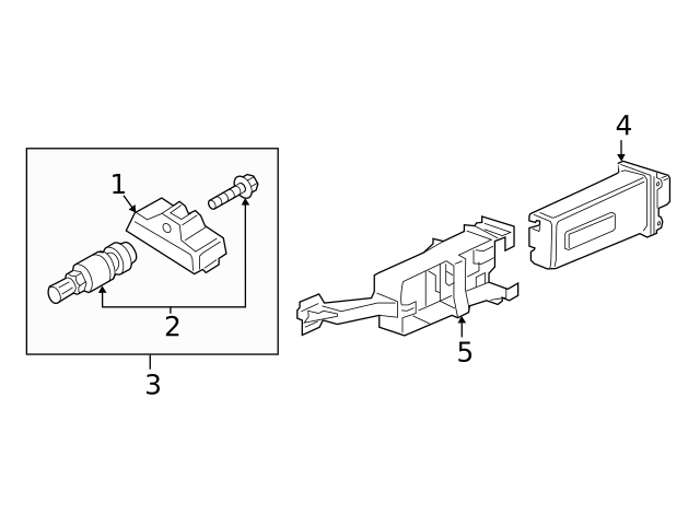 TPMS Sensor 5Q0-998-270-F - View 6