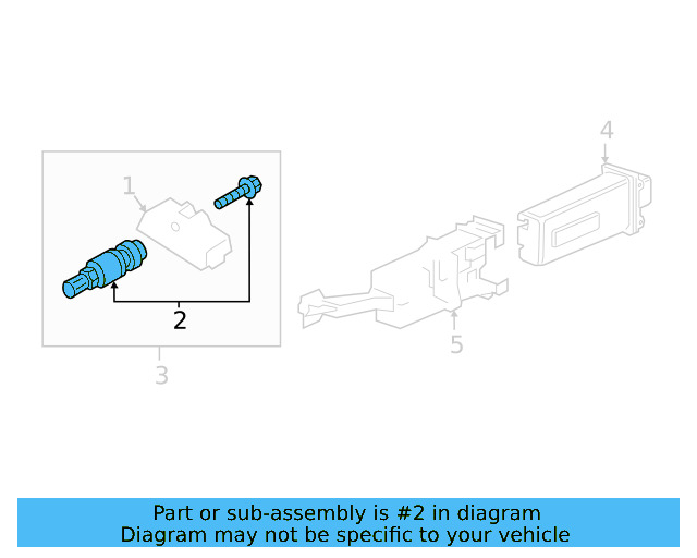 Tire Pressure Monitoring System (TPMS) Sensor Valve Assembly 5Q0-601-361-A - View 2