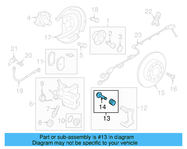 Disc Brake Caliper Pin Boot 1K0-698-470 - View 45
