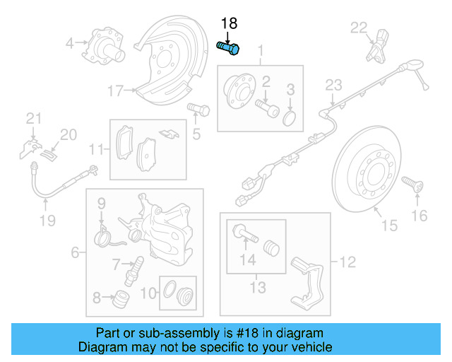 Brake Hose Bracket 5Q0-611-846-B - View 39