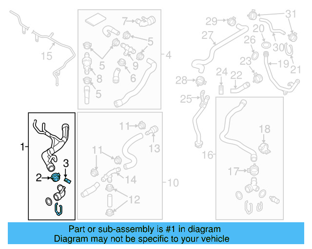 Upper Hose 5C0-122-101-J - View 4