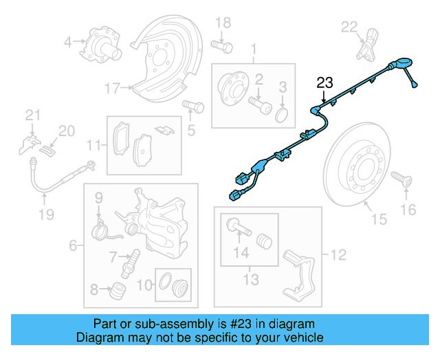 ABS Sensor Wire 5G0-927-904-BA - View 5