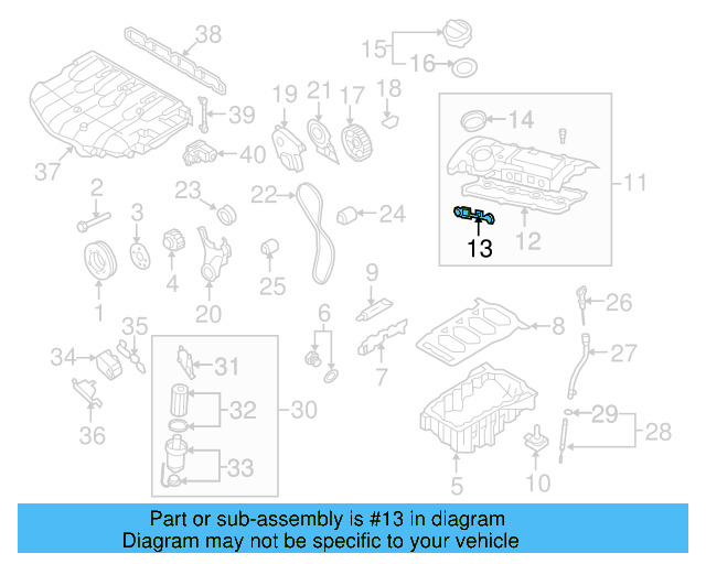 Valve Cover Seal 06F-103-483-E - View 19