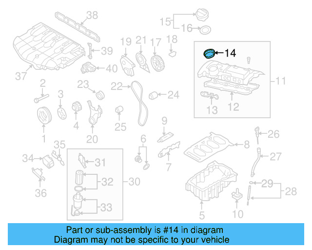 Filler Cap Gasket 036-115-111-B