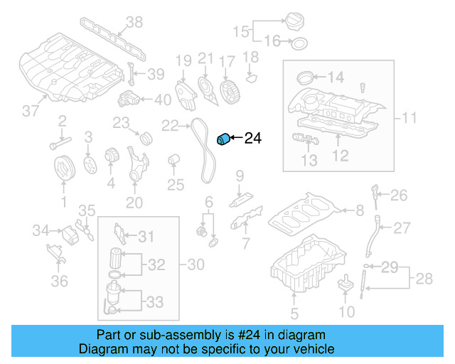 Engine Timing Belt Idler 06D-109-244-E - View 9