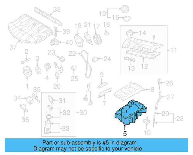 Engine Oil Pan 06J-103-600-AF - View 29
