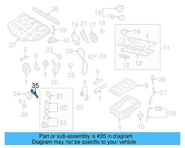 Oil Cooler Gasket 06J-117-070-C - View 33
