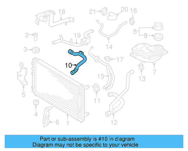 Upper Hose 8D0-121-101-AD
