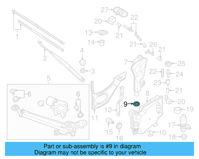 Filler Neck Seal 7L0-955-489 - View 17