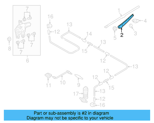 Wiper Arm 6R6-955-707-B - View 14