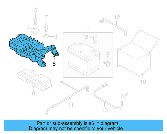 Battery Tray 1K0-915-333-H - View 35