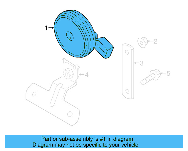 Alarm Horn 2H0-951-115-A - View 3