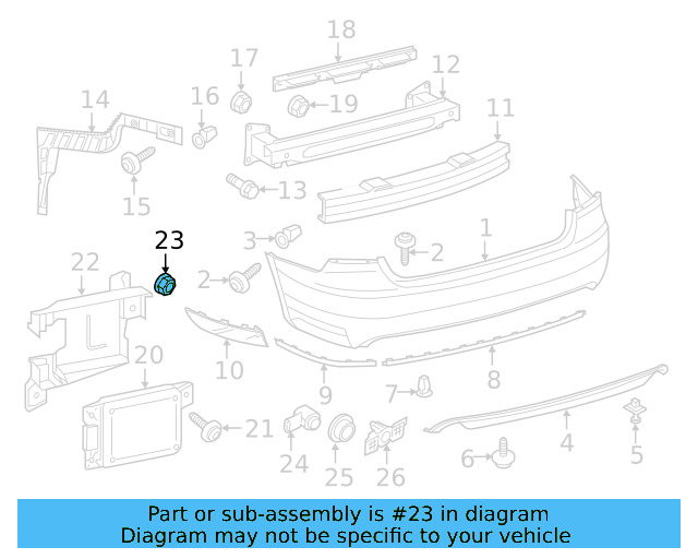 Fender Liner Retainer Nut N-908-338-01 - View 144