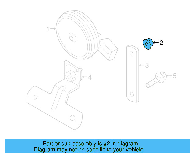 Low Note Horn Nut N-011-118-18 - View 9