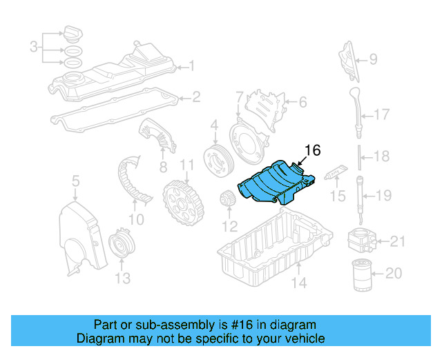 Oil Pan 06A-103-601-M - View 5