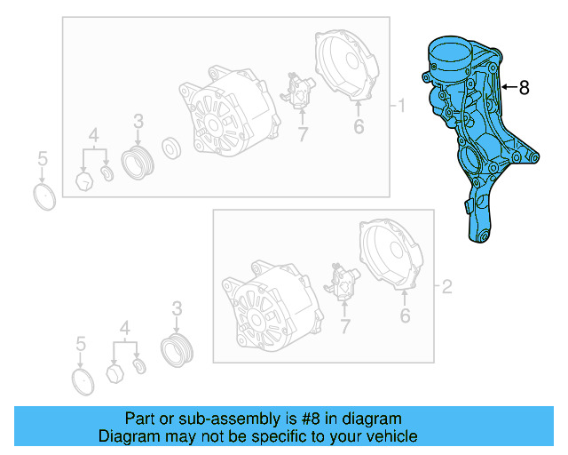 Alternator Bracket 06K-903-143-C - View 12